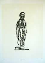 Womba Doll (monoprint)